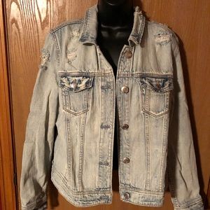 American Eagle distressed jean jacket